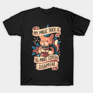 Magic Trick Cat - Cute Coffee Cat Gift T-Shirt